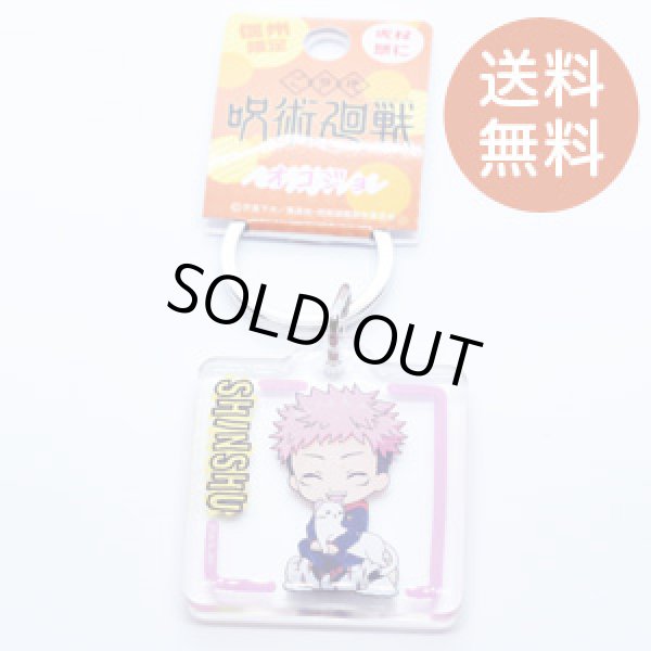 画像1: 【呪術廻戦】虎杖悠仁 キーホルダー 信州限定 オコジョver (1)